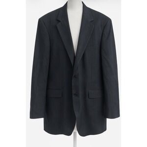 Brooks Brothers Men's Wool Sport Coat Blazer Gray Striped Pinstriped Size 48R